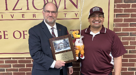 Cardoza presented awards from Hawkinson